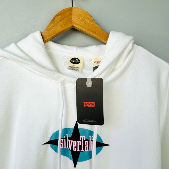 NWT | Levi’s Silver tab graphic laundry day hoodie sweatshirt - Picture 5 of 5